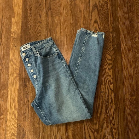 EUC PAIGE Sarah Slim button down jeans.  Sz 26 worn once! - Picture 10 of 16